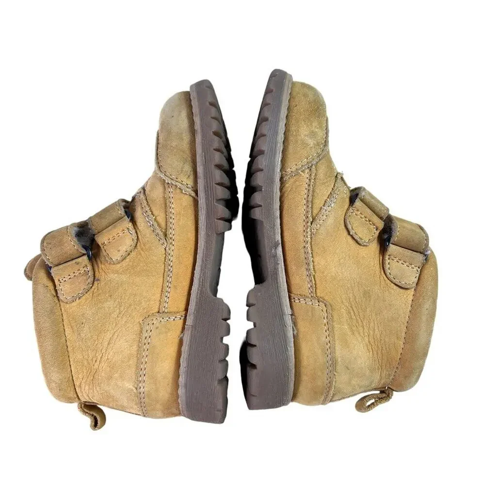 Ciciban Kids Boots Toddler 25 Yellow Leather Upper Lining Casual Play Hiking